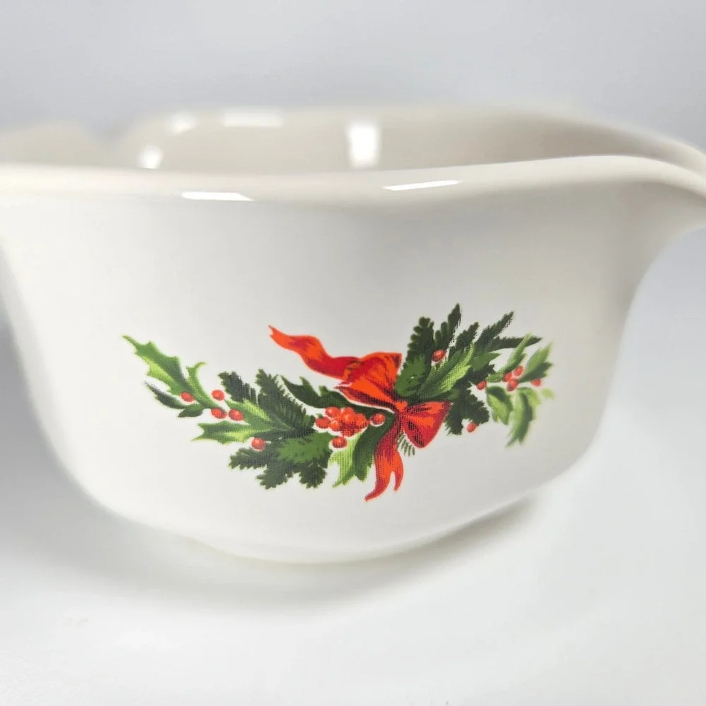 Vintage Pfaltzgraff Christmas Heritage Potpourri‎ Butter Sauce Dish Bowl Retired